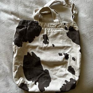 Baggu cow print duck bag